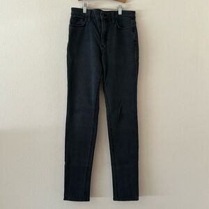 Joe’s Jeans high rise skinny washed black jeans // size 27